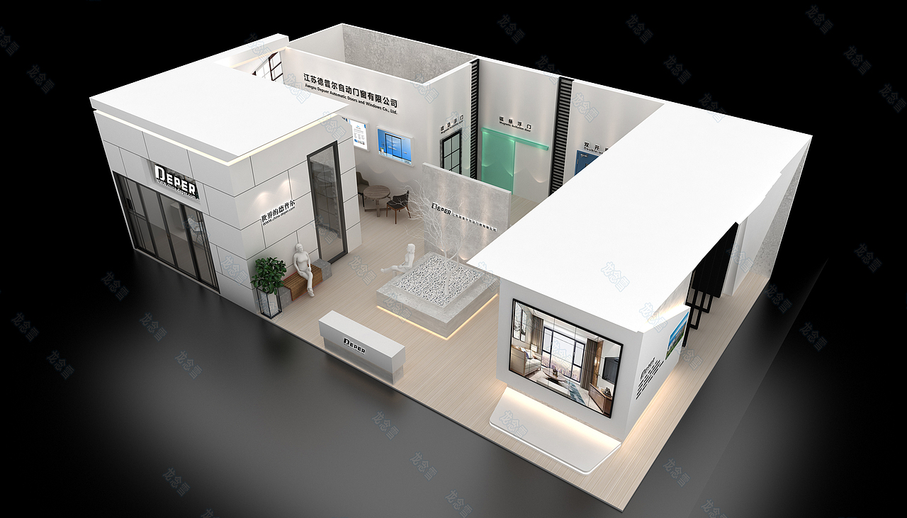 德普尔门窗展台效果图（图ZMjY2MzM0MjI4） - 建筑/空间 - 站酷设计师君如水原创素材 - 站酷ZCOOL