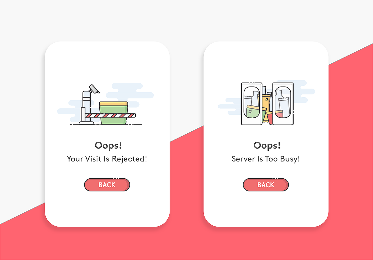 Error Pages（403／404 ／500 ／503）（图ZNzQzNTQyODg=） - APP界面 - 站酷设计师珈蓝十四夜原创素材 - 站酷ZCOOL