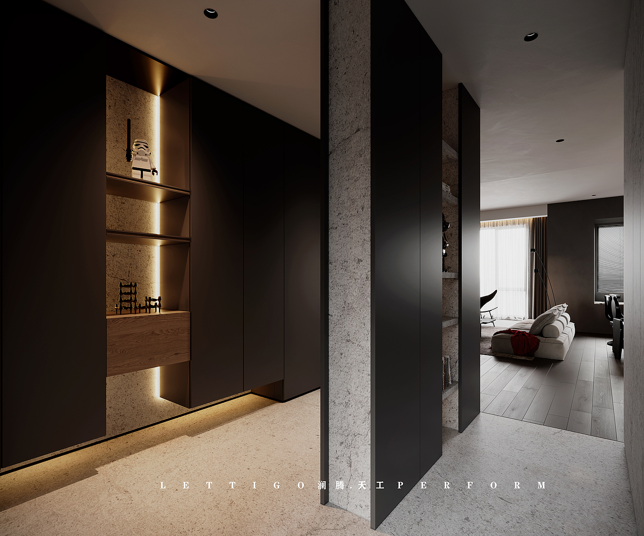 现代极简+高级黑，这样设计太酷啦！（图ZMzQ3NTE2MDU2） - 商业空间设计 - 站酷设计师澜腾设计原创素材 - 站酷ZCOOL