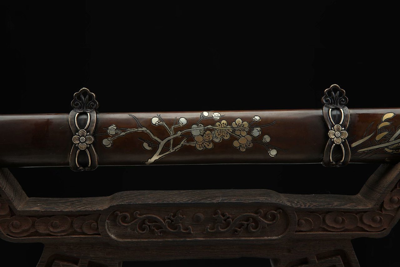 还原复刻明代双龙对望剑