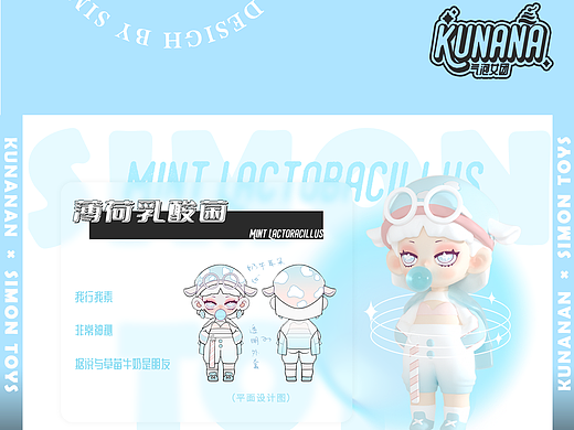 潮玩IP | KUNANA酷娜娜 甜酷女孩 气泡女团创意摆件