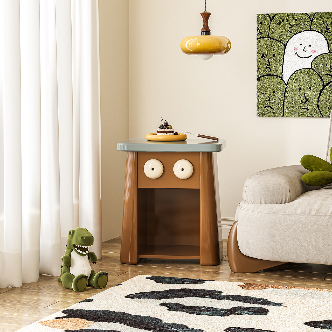 呐喊边几（图ZMzYwNTk2Njky） - 生活用品 - 站酷设计师川田野产品新闻发原创素材 - 站酷ZCOOL