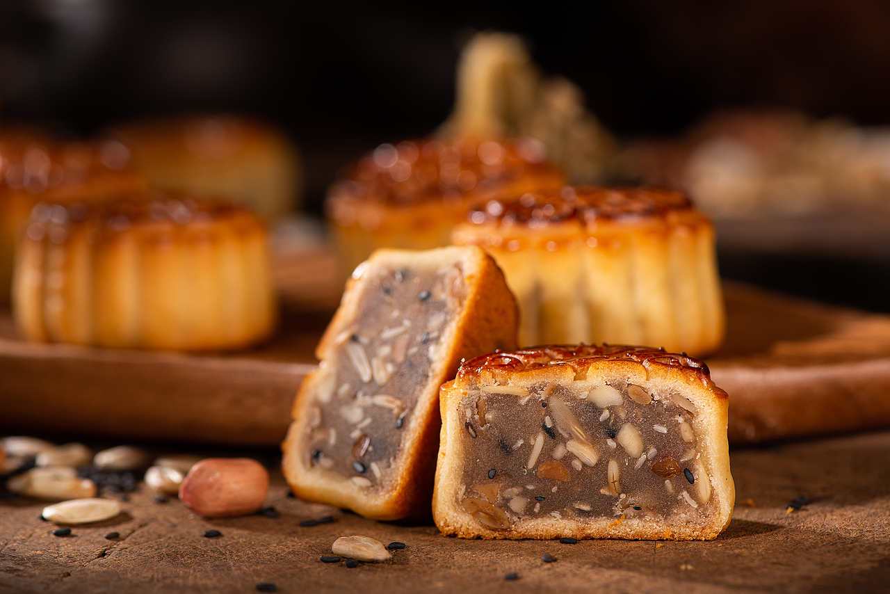 电商摄影:利男居五仁月饼 _映山视觉-站酷zcool