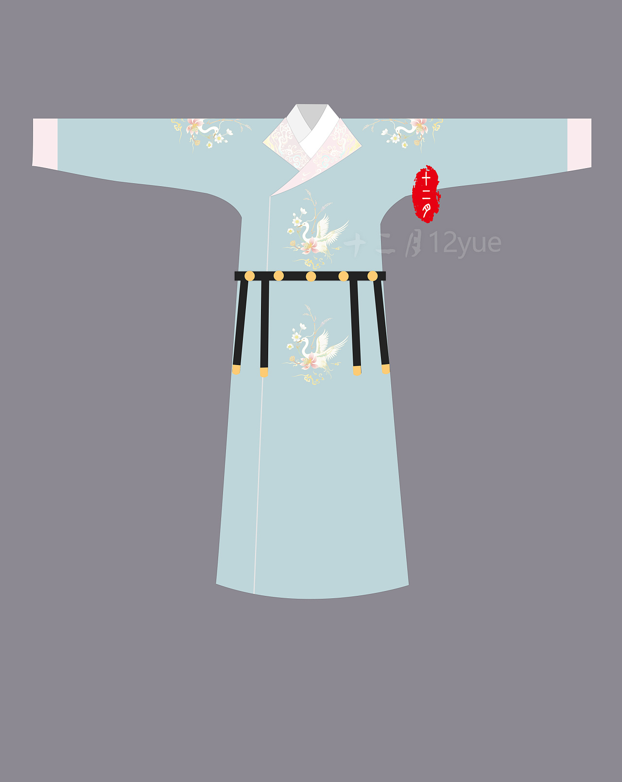 汉服设计/木梨枝《染晨烟》