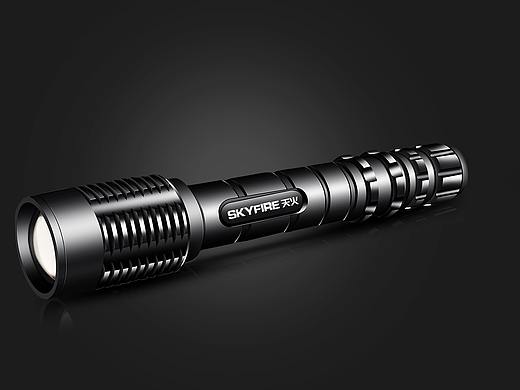 产品精修 金属 手电筒