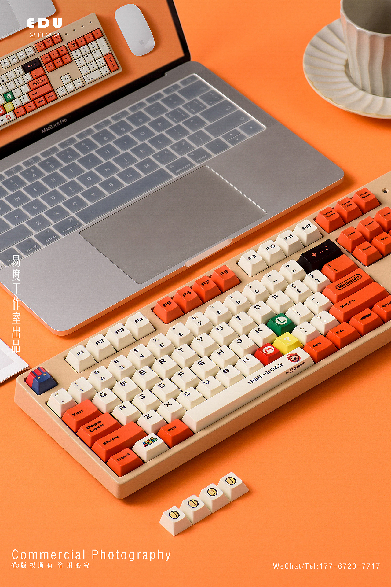 机械键盘键帽/热升华PBT/超级玛丽/八号机