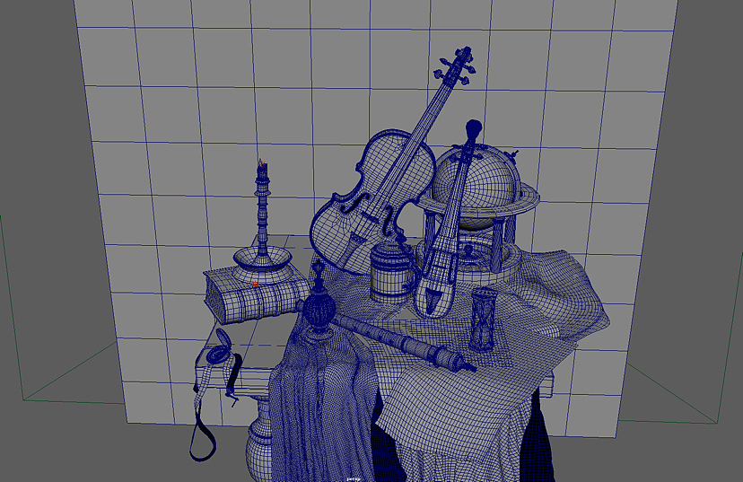 艺术静物场景3D制作