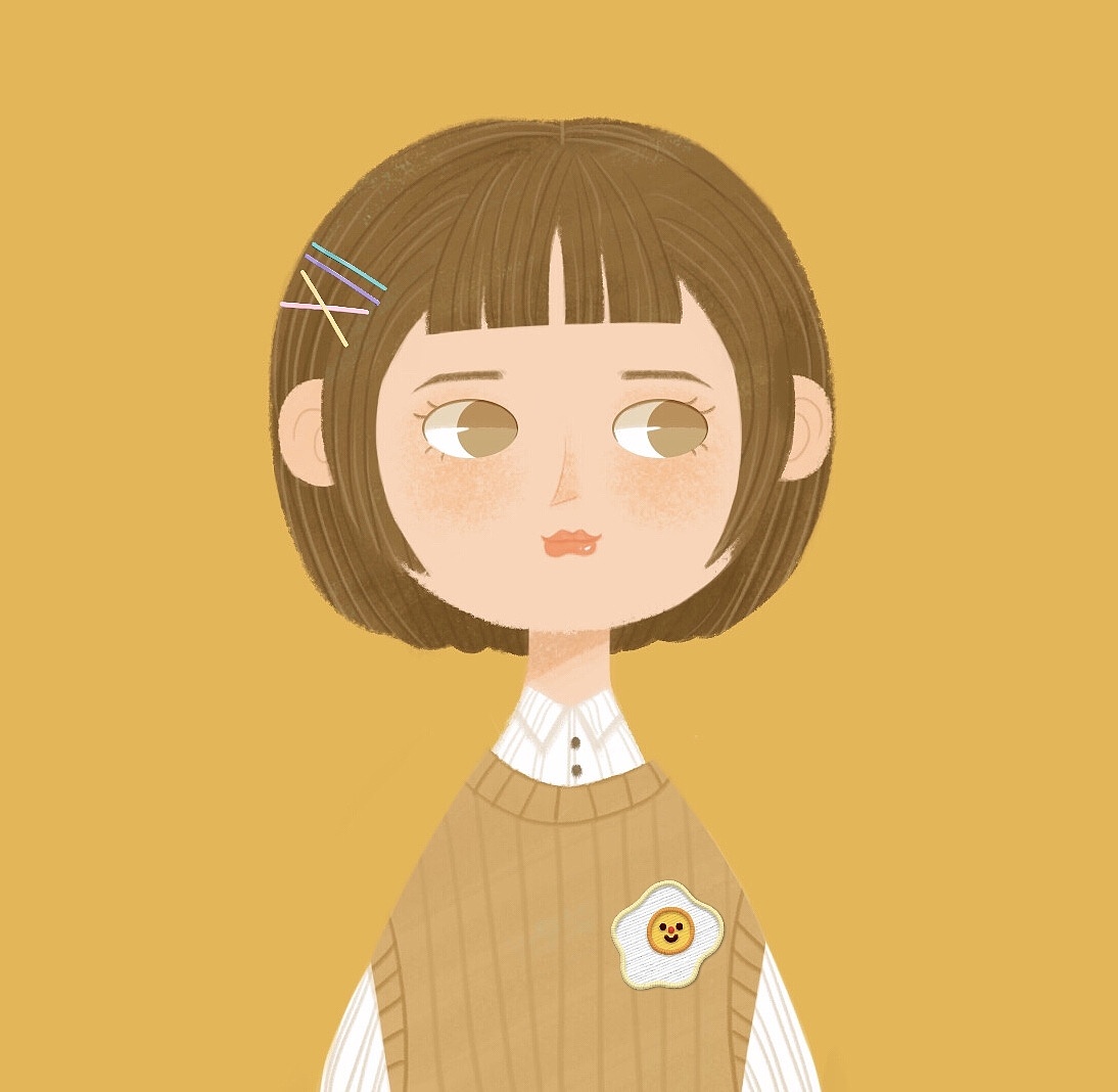 手绘头像|插画|创作习作|梁小冰11_原创作品-站酷zcool