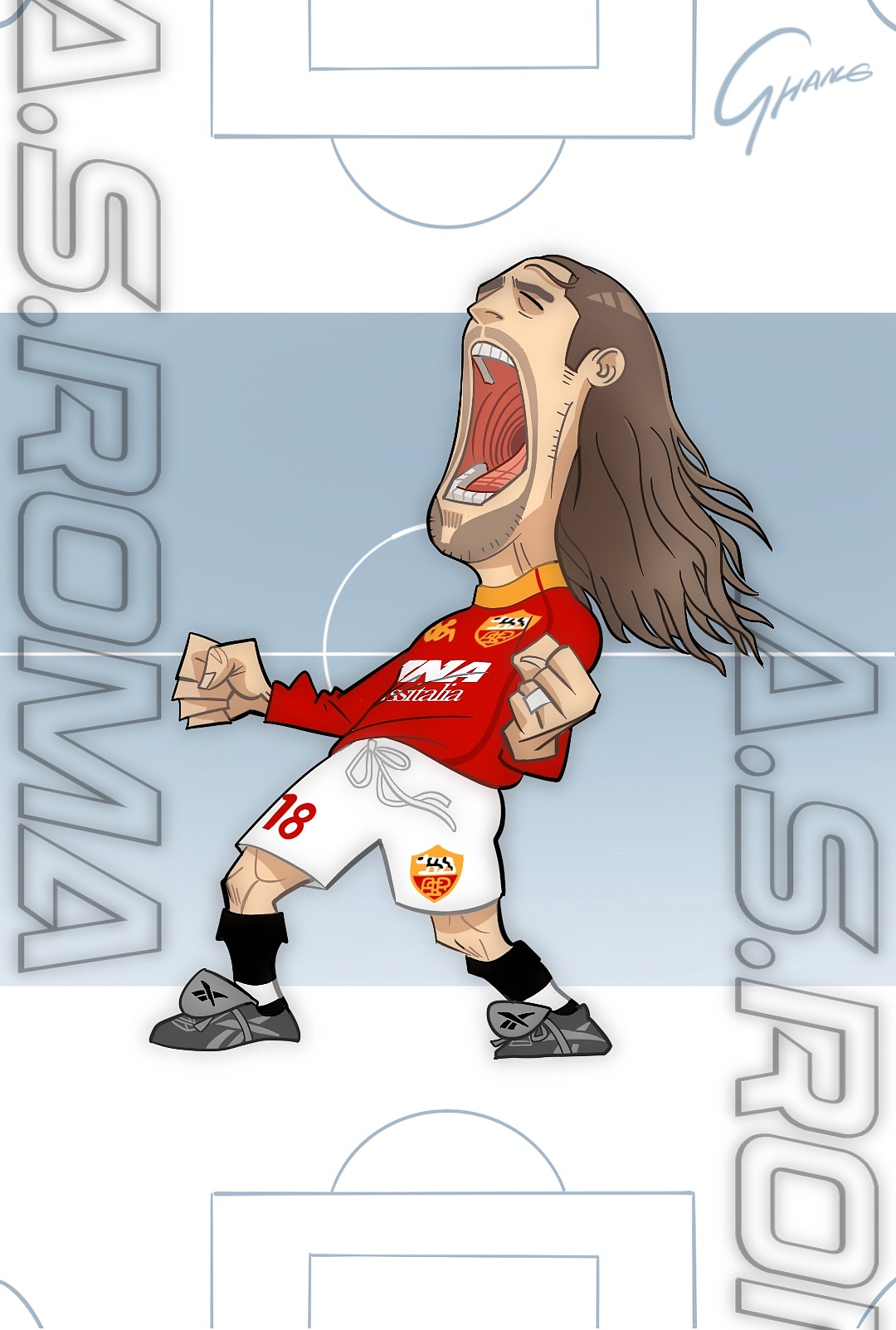 战神巴蒂斯图塔球星卡设计