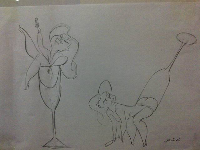 平时的素描速写练习