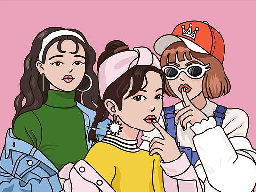 Girls（個(gè)人主頁-ZMzA5OTY4MDQ=） - 創(chuàng)作習(xí)作 - 站酷設(shè)計(jì)師一半木羊雨原創(chuàng)素材 - 站酷ZCOOL