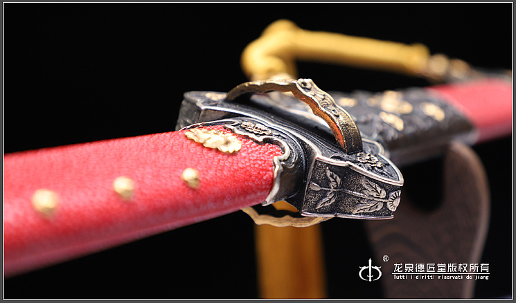 德匠堂宝剑-龙泉刀剑-唐草装豪华唐刀(dj-3398)