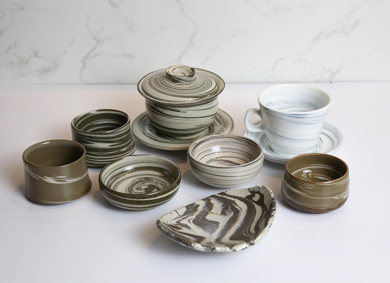 陶藝——絞胎杯子（圖ZMjgzMzI4NjI4） - 工藝品設(shè)計(jì) - 站酷設(shè)計(jì)師sg品牌設(shè)計(jì)原創(chuàng)素材 - 站酷ZCOOL