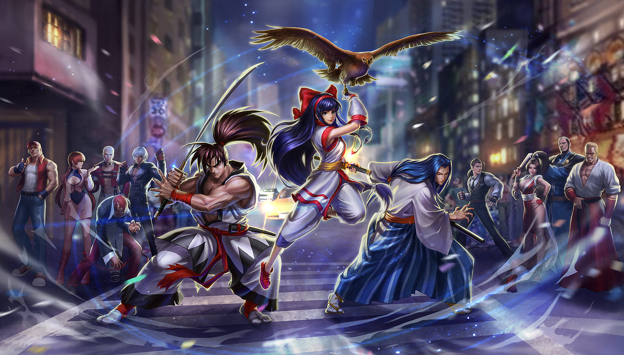 拳侍争霸拳皇vs侍魂人物对战海报揭晓