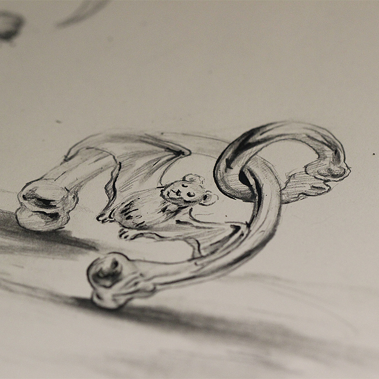 偶屿原创蝙蝠主题银饰——淡淡的诙谐是笑对人生的一方良药,祝您与愿同福