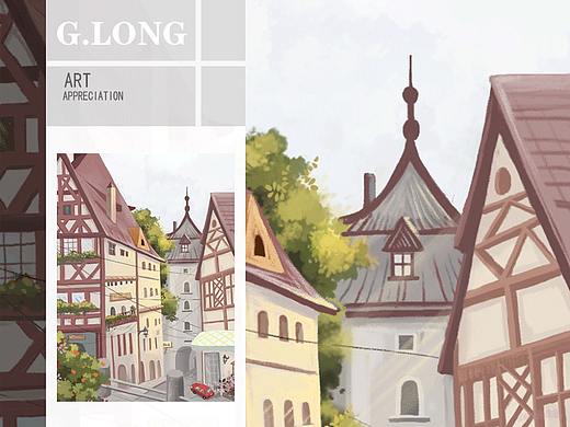 罗腾堡，德国（个人主页-ZMzU1ODg5MDQ=） - 商业插画 - 站酷设计师Long傲天原创素材 - 站酷ZCOOL