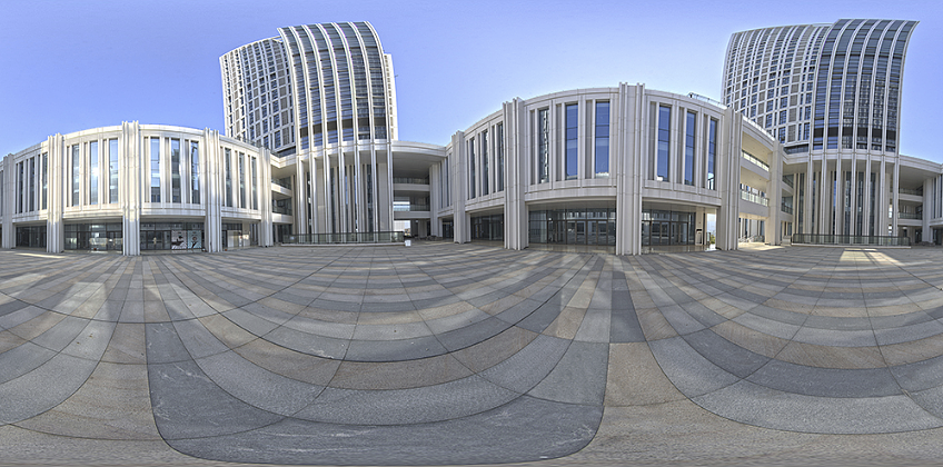 汽车广告设计背景图及hdri鉴赏:现代城市建筑局部背景