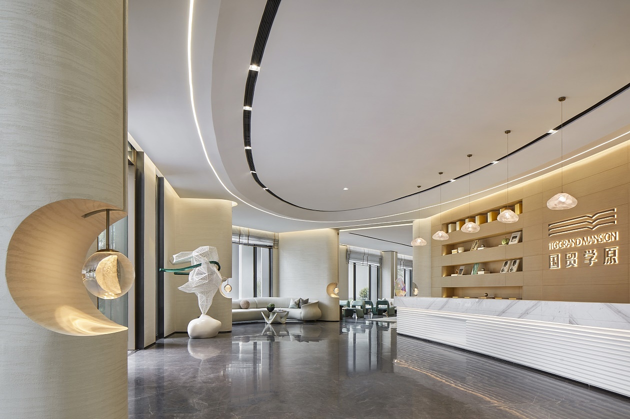900㎡简约售楼处，探寻沉静的艺术!（图ZMjk1NTg5ODA0） - 商业空间设计 - 站酷设计师Z18672383原创素材 - 站酷ZCOOL