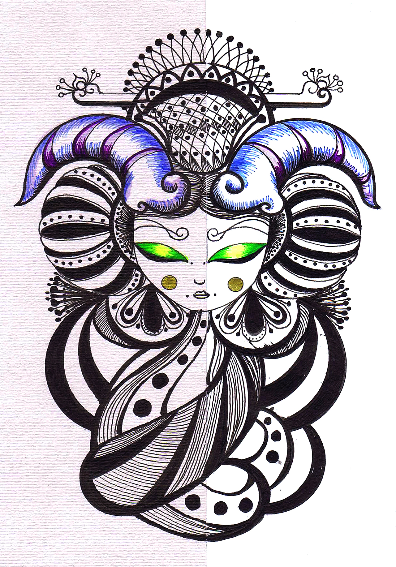 凝（图ZNjU0MTQxNzY=） - 艺术插画 - 站酷设计师王吨吨原创素材 - 站酷ZCOOL