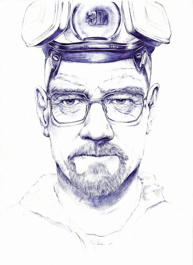 TO W.W ——《绝命毒师》Walter White(图ZMTM4MDQwMTY=) - 绘画 - 站酷设计师狼王加冕原创素材 - 站酷ZCOOL