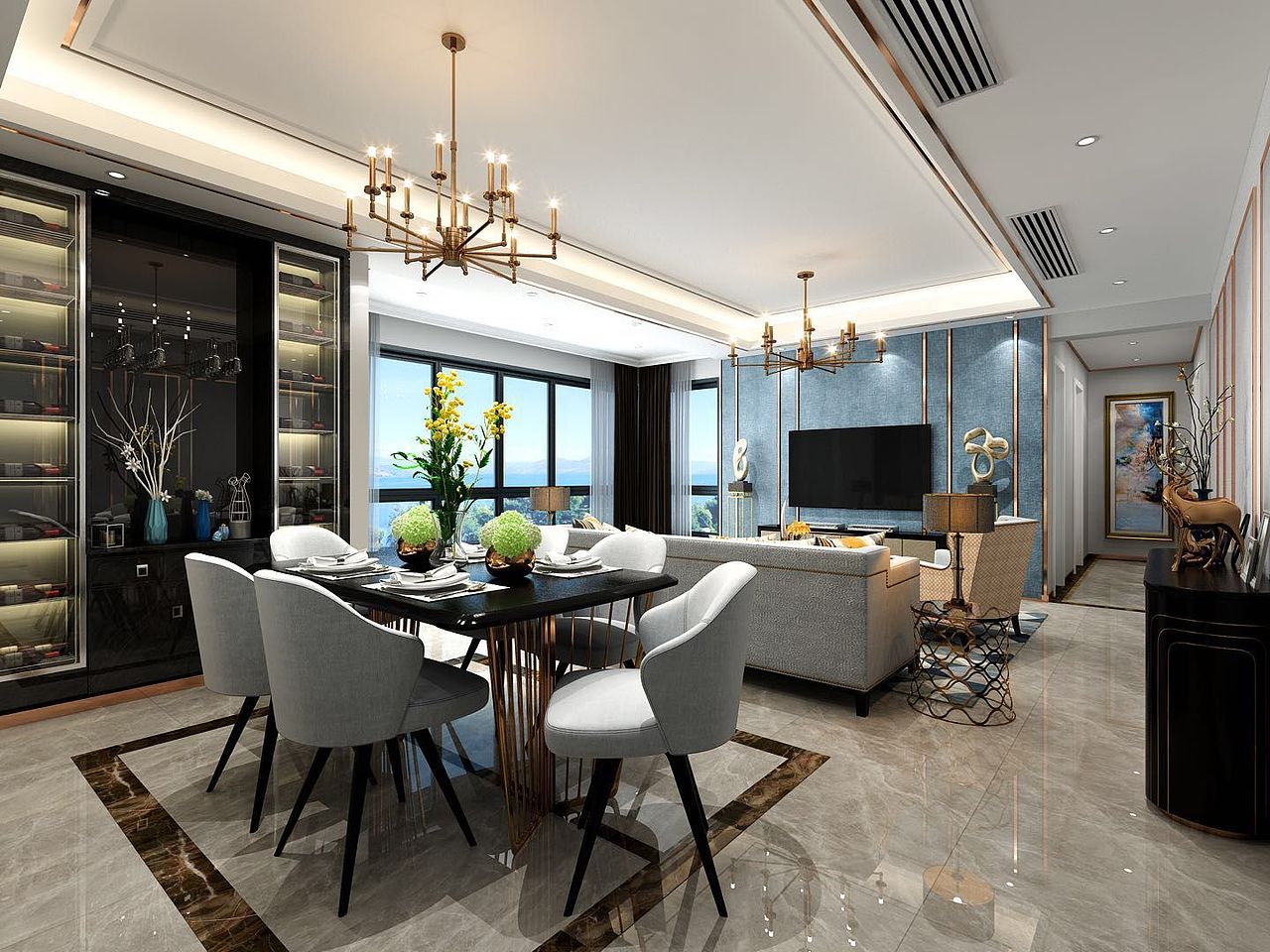 龙湖九里晴川 后现代风格