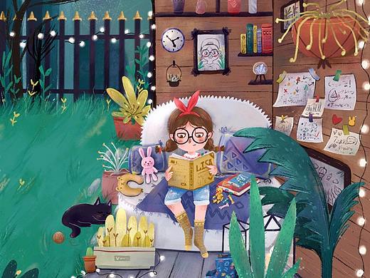 一个人的小角落（个人主页-ZMzczMTU1OTY=） - 儿童插画 - 站酷设计师兔几布丁原创素材 - 站酷ZCOOL