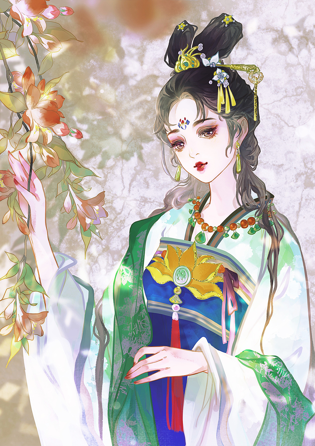 2020年仕女系列（图ZMjUyNDk5MDg0） - 商业插画 - 站酷设计师寂山有饮原创素材 - 站酷ZCOOL