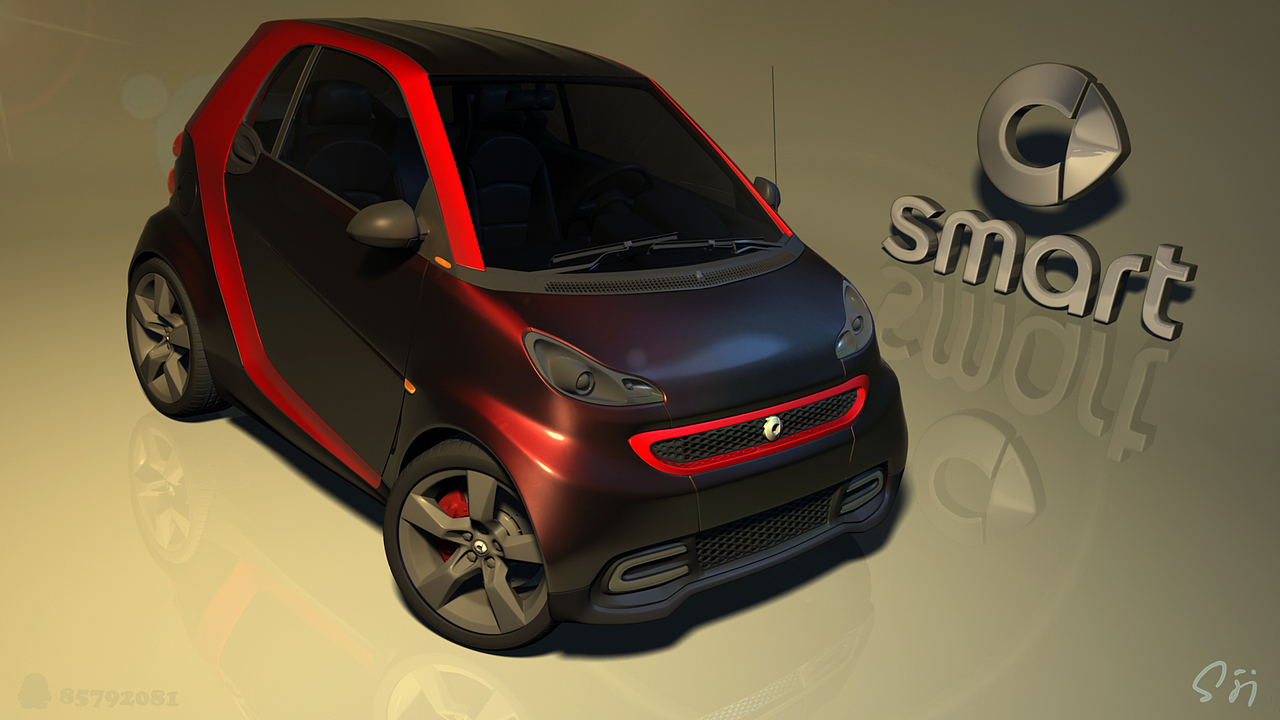 mercedes-benz smart fortwo（图ZODI2NTUyNA==） - 机械/交通 - 站酷设计师_海绵身上好多洞原创素材 - 站酷ZCOOL