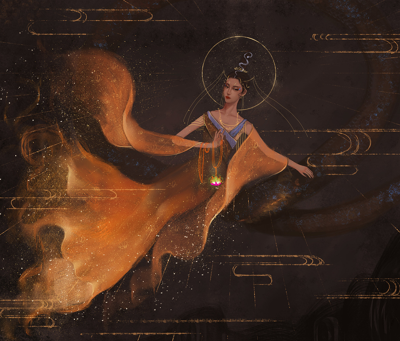 UU - 壁画+唐卡 结合体（图ZMTg5Nzc1ODMy） - 创作习作 - 站酷设计师UUreborn原创素材 - 站酷ZCOOL