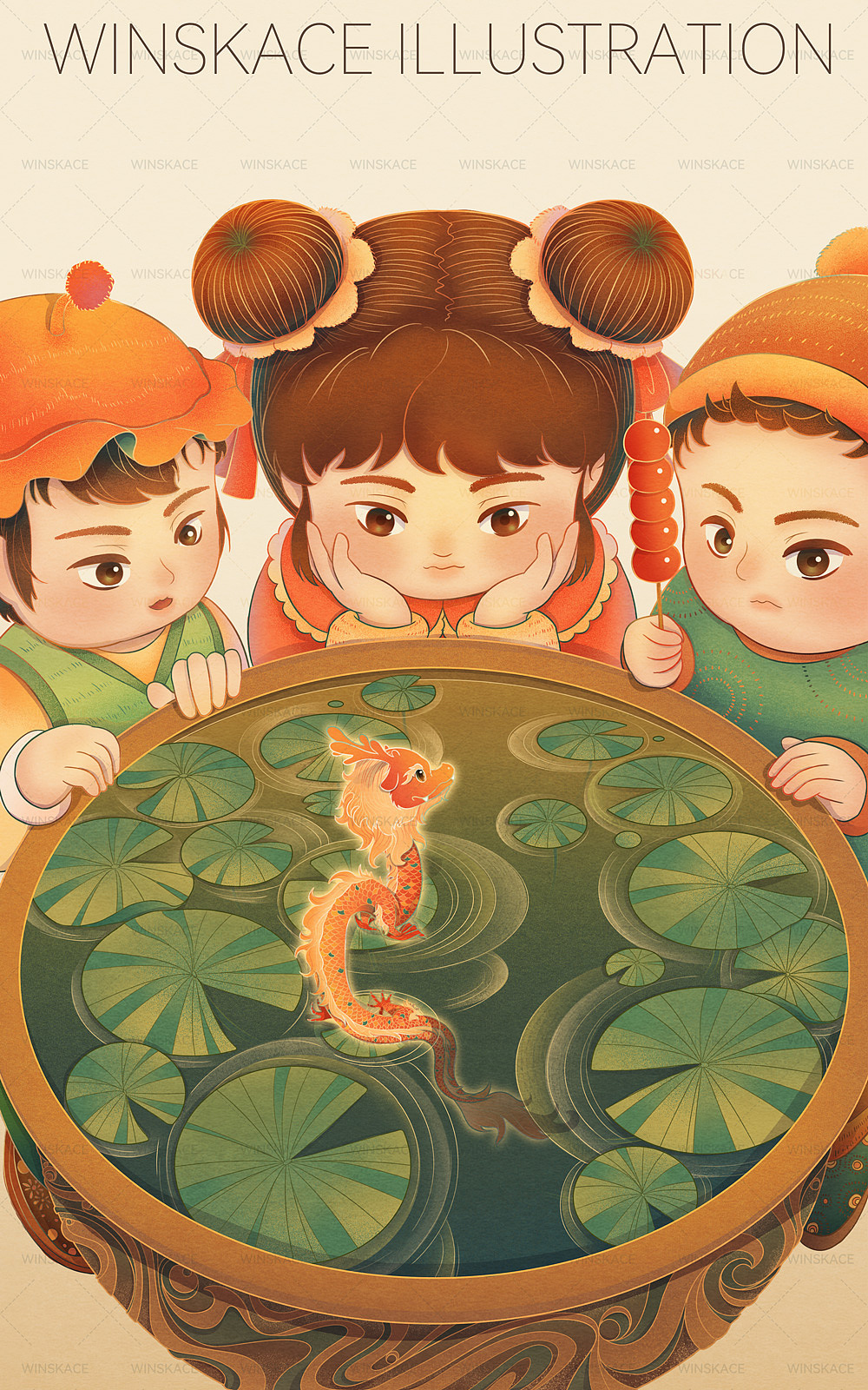 龍年的故事 | 國潮插畫（圖ZMzQyODY3Mjc2） - 創(chuàng)作習(xí)作 - 站酷設(shè)計(jì)師云汜_winskace原創(chuàng)素材 - 站酷ZCOOL