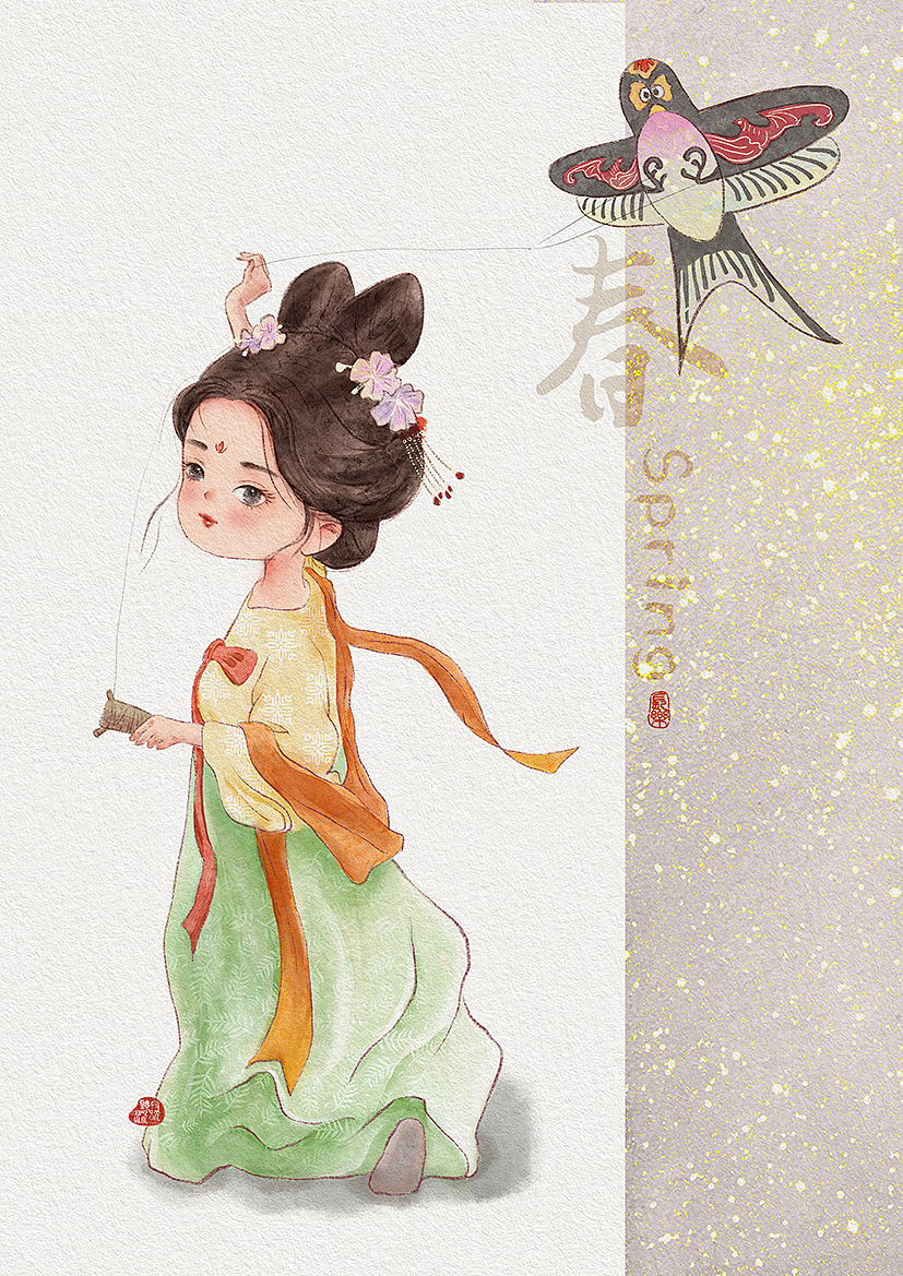 唐制四时古风（图ZMzEyNjI2NDQ4） - 创作习作 - 站酷设计师支枕听河流XU原创素材 - 站酷ZCOOL