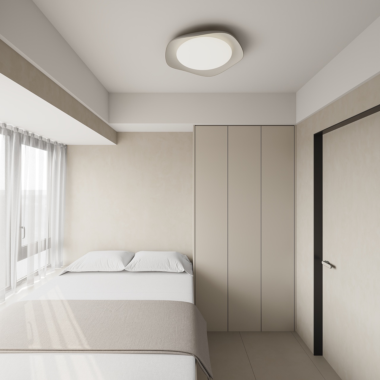 近期渲染 现代奶油公寓（图ZMzYyMDM0NTgw） - 家装设计 - 站酷设计师止果视觉原创素材 - 站酷ZCOOL