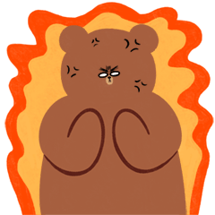 微信表情创作 I 阿比熊ABBY(暴躁篇)