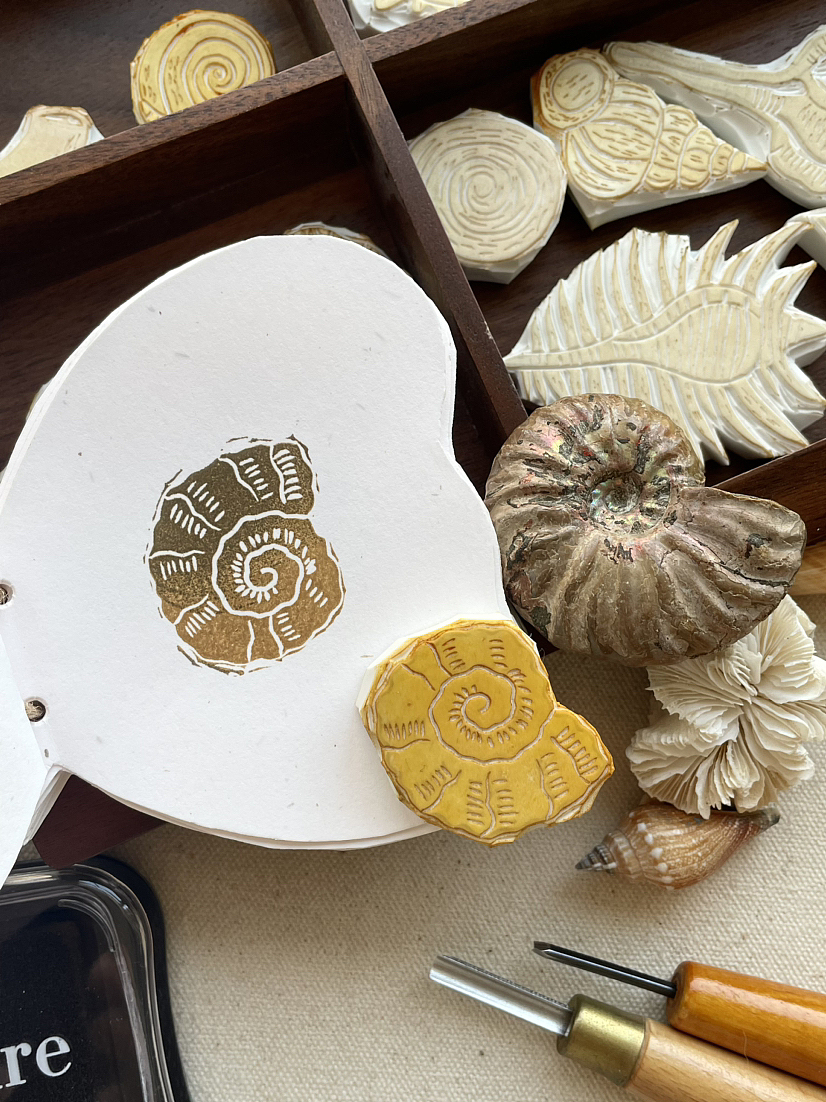 手工橡皮章贝壳书（图ZMzYwODU5OTQ0） - 其他手工艺 - 站酷设计师路上路原创素材 - 站酷ZCOOL