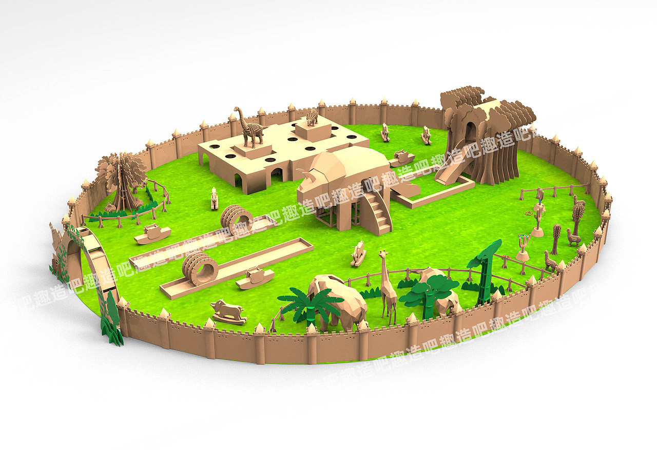 春季纸艺乐园:瓦楞纸儿童乐园