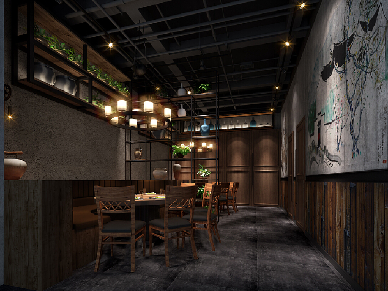老湘村-中餐厅湘菜馆设计|空间|室内设计|世纪联合设计 - 原创作品 - 站酷 (ZCOOL)
