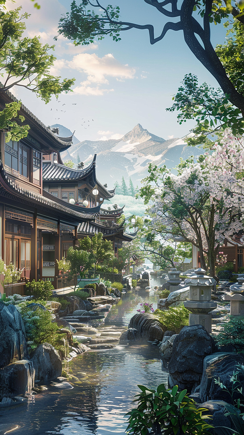 AI原创插画 练习风景类（图ZMzYyOTY5NDY0） - AI作品 - 站酷设计师狂躁的麻薯原创素材 - 站酷ZCOOL