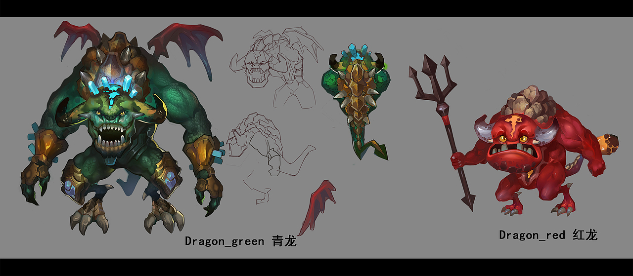 卡通怪物原画设计（图ZODMwMDIzODQ=） - 游戏原画 - 站酷设计师水气球ASS原创素材 - 站酷ZCOOL