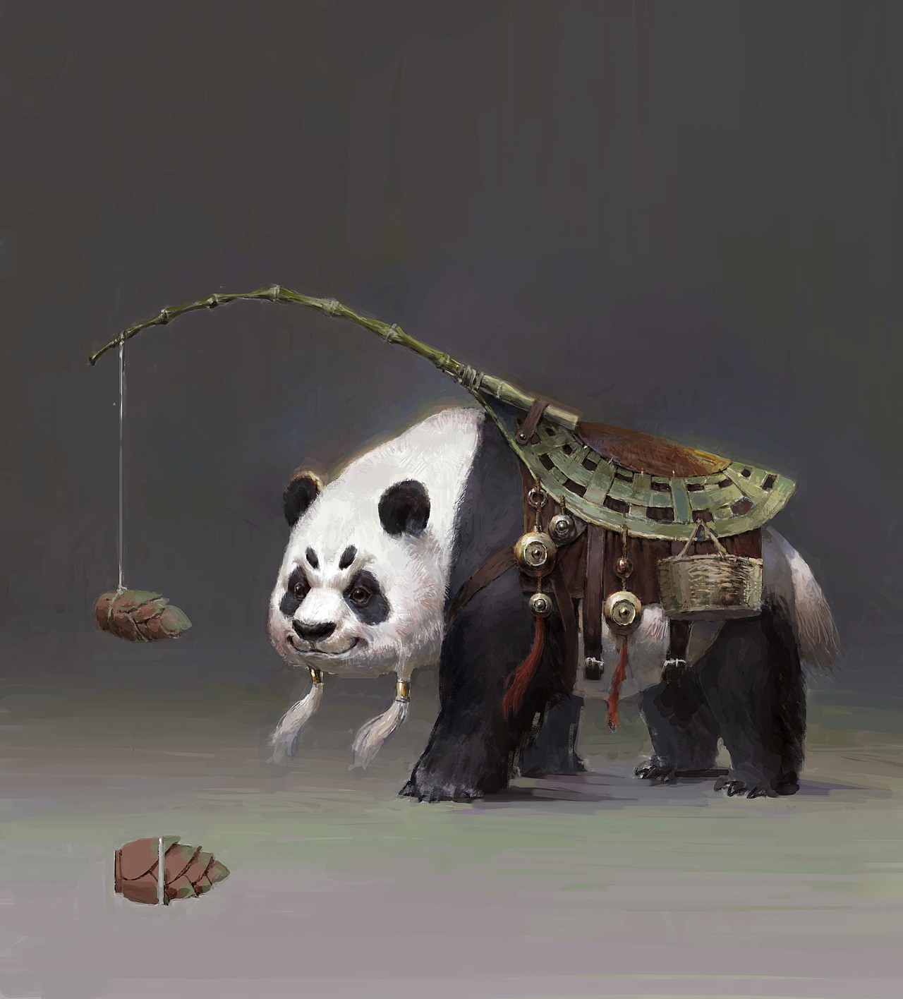 这个就是大熊猫嘛,身上很多东西都有竹子元素.