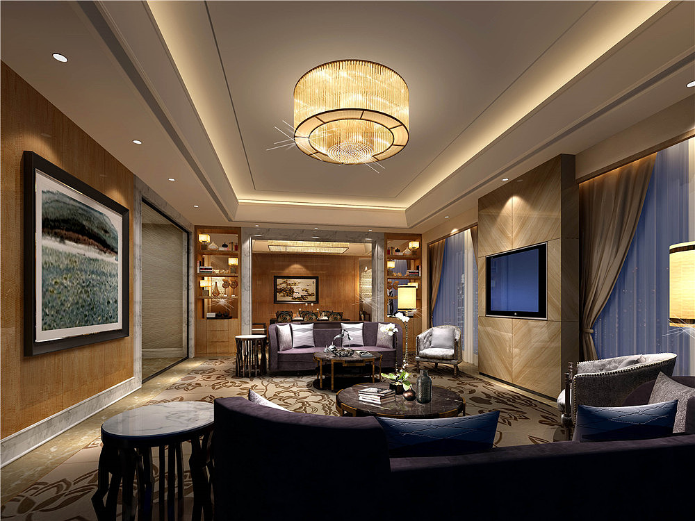 HBD华贝设计:总统套房客厅
