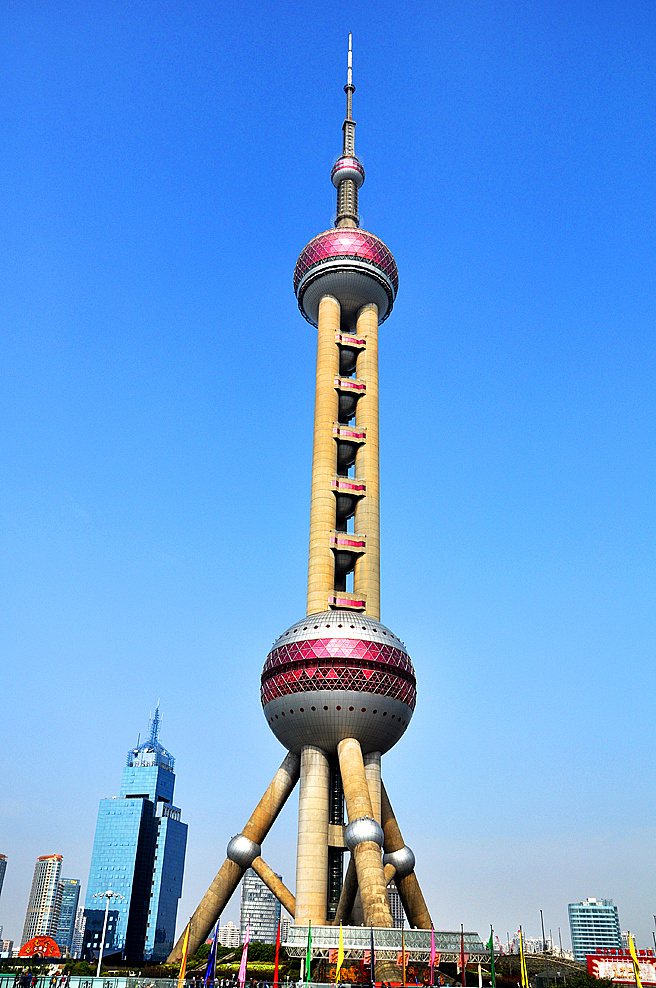 上海东方明珠塔建筑摄影上海滩大都市国际金融中心