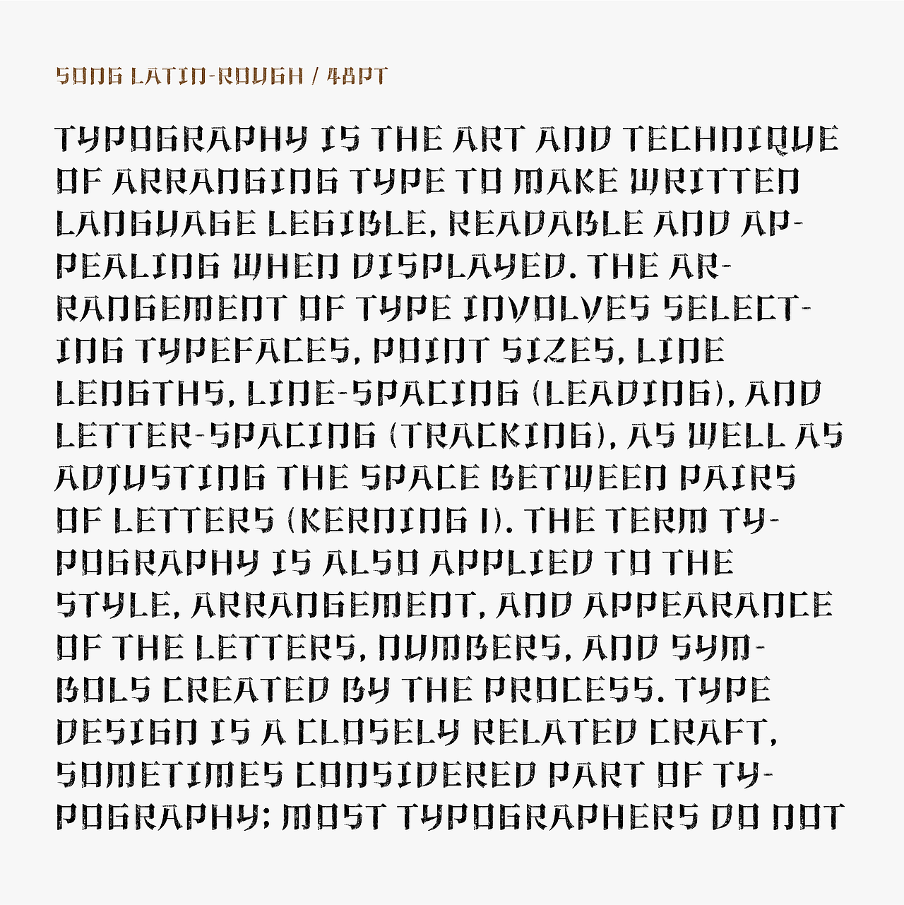 宋体西文 / SongLatin