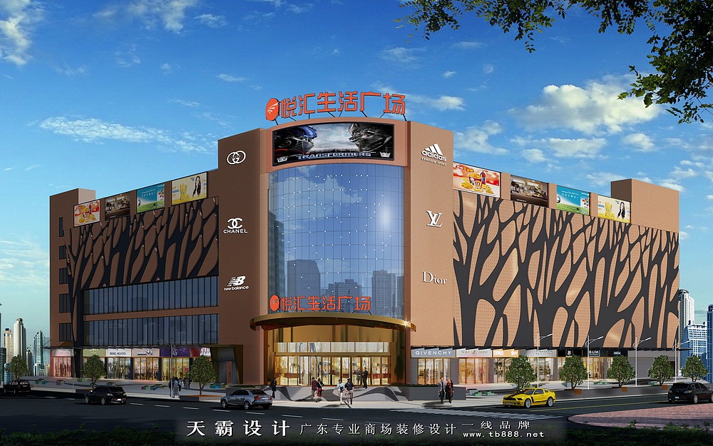 融入前沿设计理念的城市综合体设计效果图|原创城市I综合体装修效果图高清大图