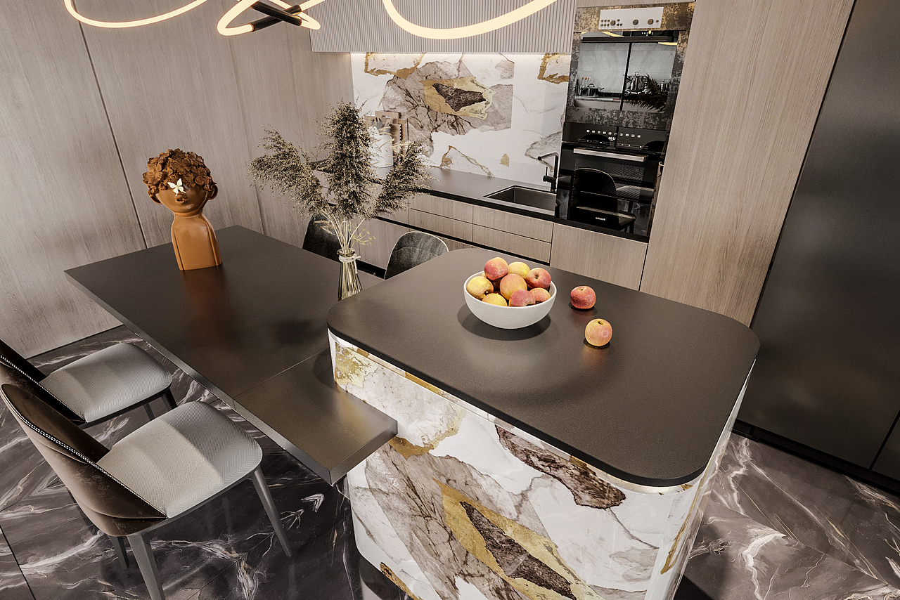 融于现代空间里的低调与奢华（图ZMjA2OTM1MjAw） - 家装设计 - 站酷设计师木梵空间设计表现原创素材 - 站酷ZCOOL