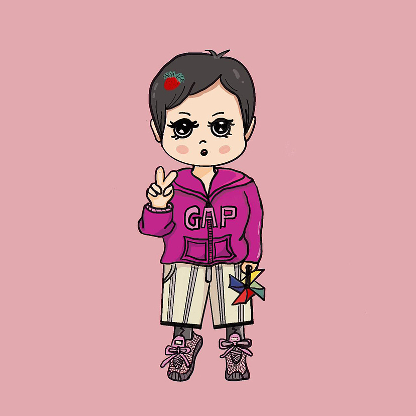 手绘原创微信头像