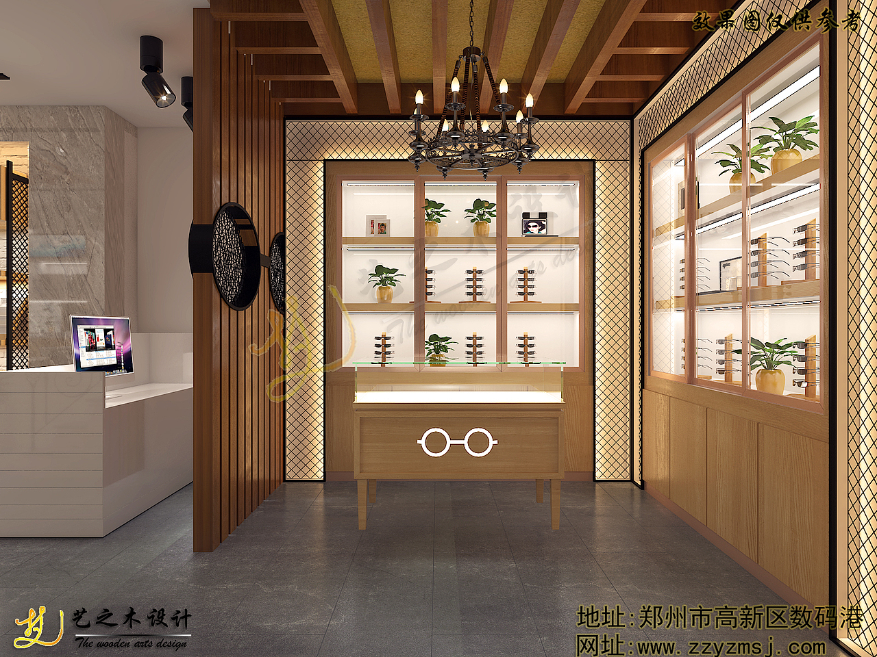 厦门眼镜店展柜（图ZMTQ4MTY3OTAw） - 家装设计 - 站酷设计师艺之木展柜设计原创素材 - 站酷ZCOOL