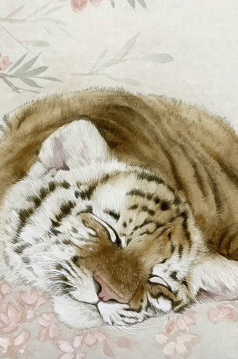 小老虎水墨插画|纯艺术|绘画|水墨画家黄云亮 - 原创作品 - 站酷