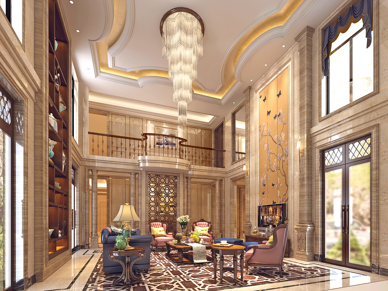 【微视设计&设计管家】长沙天麓1300平方别墅