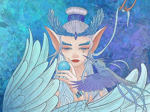 精靈系列（個(gè)人主頁-ZMzgwMDIyOTI=） - 商業(yè)插畫 - 站酷設(shè)計(jì)師榴蓮FANG原創(chuàng)素材 - 站酷ZCOOL