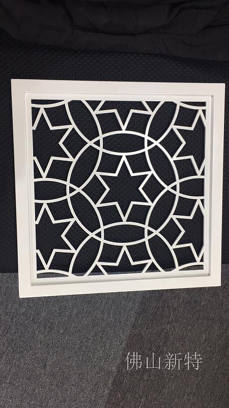 新型材铝雕刻隔断屏风图案漂亮